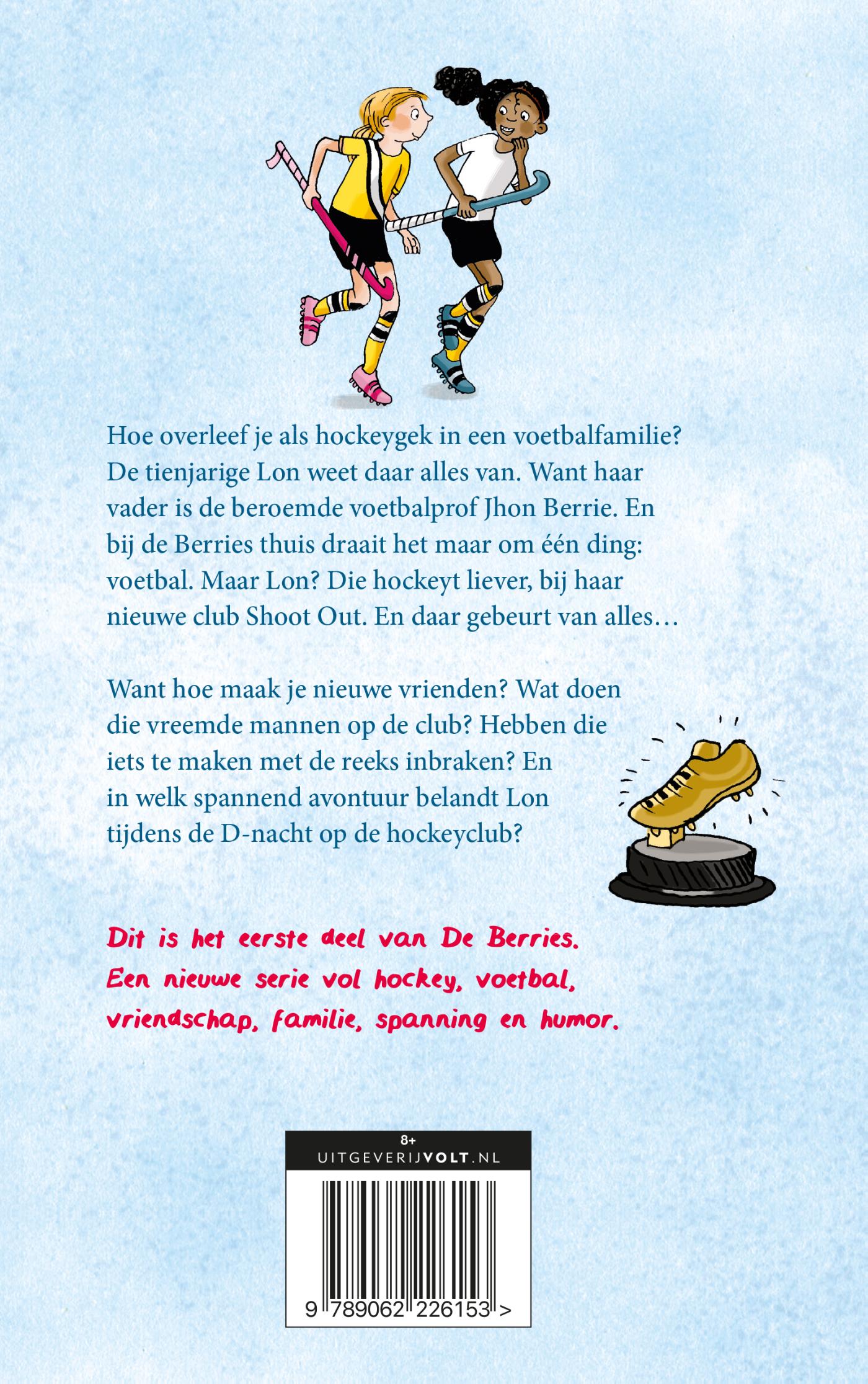 Achterkant van Hockeygek in een voetbalfamilie