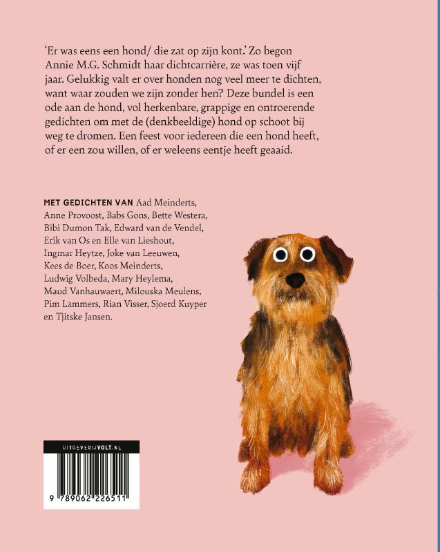 Achterkant van Er was eens een hond die zat op z’n kont