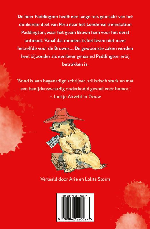 Achterkant van Een beer genaamd Paddington