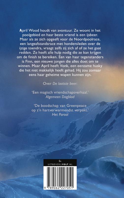 Achterkant van De eenzame husky