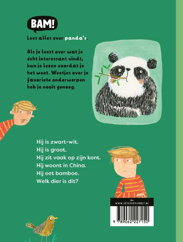 Achterkant van Een boek over panda’s (maar niet alleen)