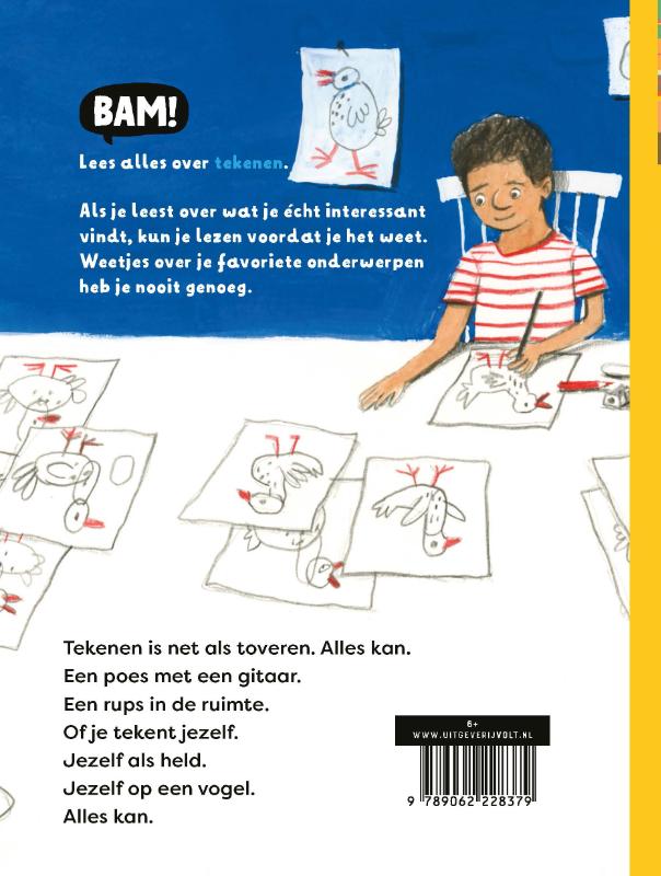Achterkant van Als je tekent kan alles