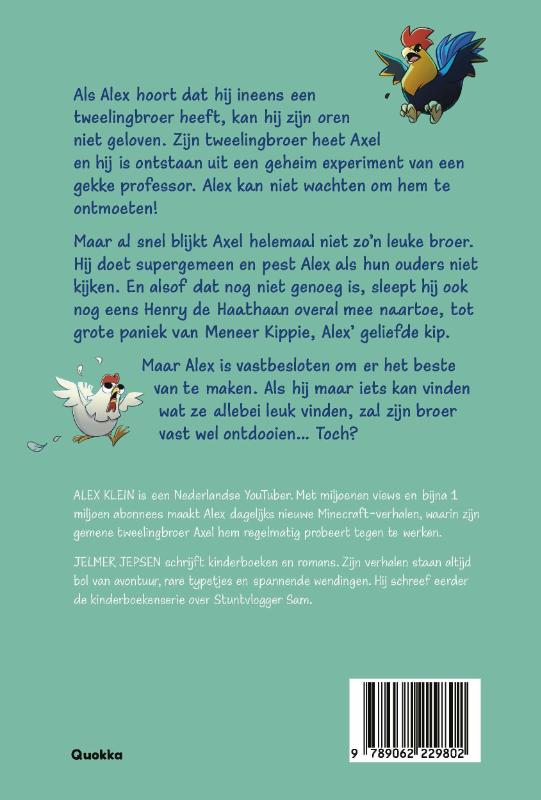 Achterkant van Alex en de gemene tweelingbroer
