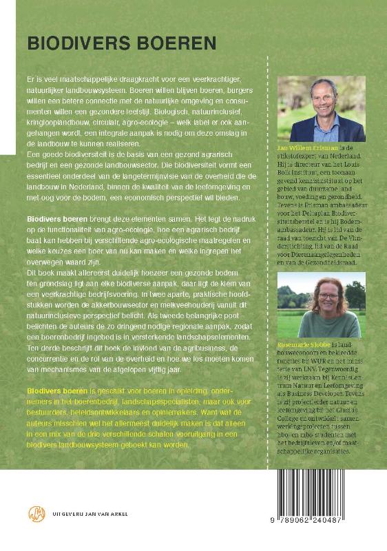 Achterkant van Biodivers boeren