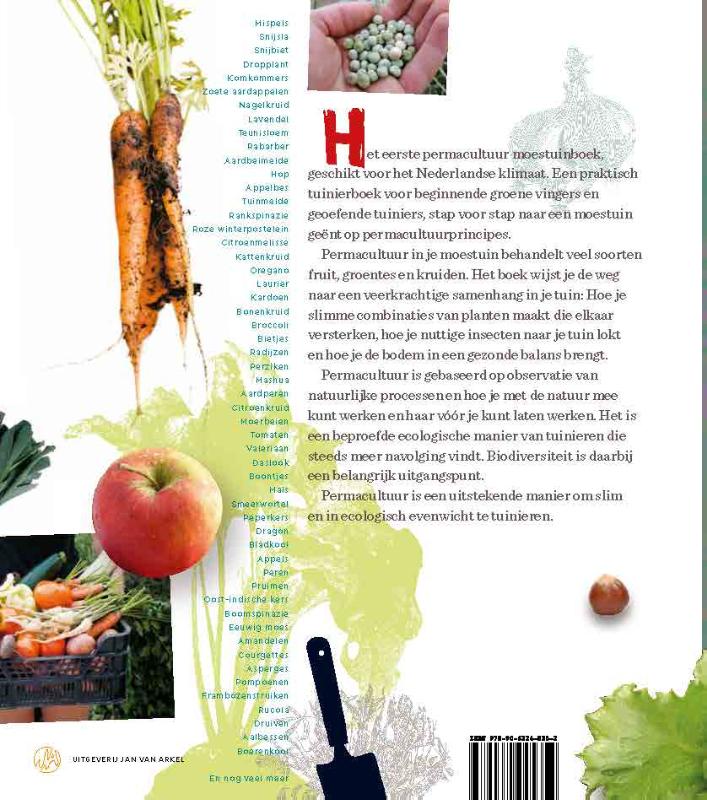 Achterkant van Permacultuur in je moestuin
