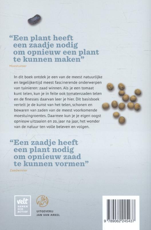 Achterkant van Zelf zaden telen