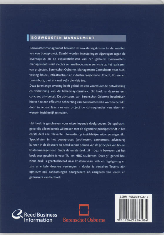 Achterkant van Handboek