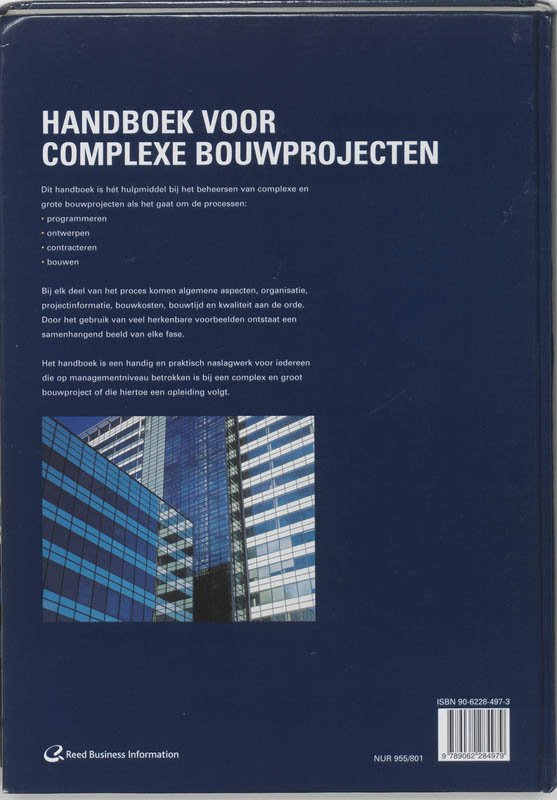 Achterkant van Handboek voor complexe bouwprojecten