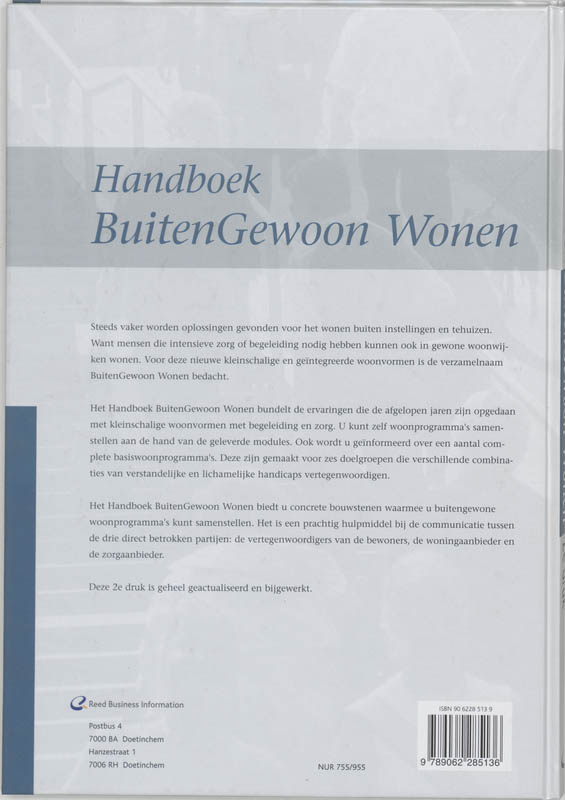 Achterkant van Handboek BuitenGewoon Wonen