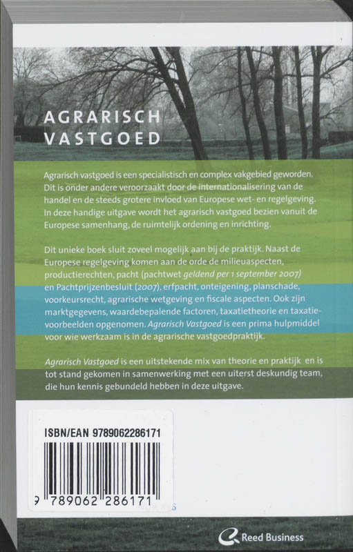 Achterkant van Agrarisch Vastgoed