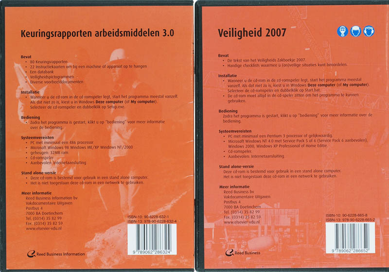 Achterkant van Veiligheid Keuringsrapporten arbeidsmiddelen combinatie