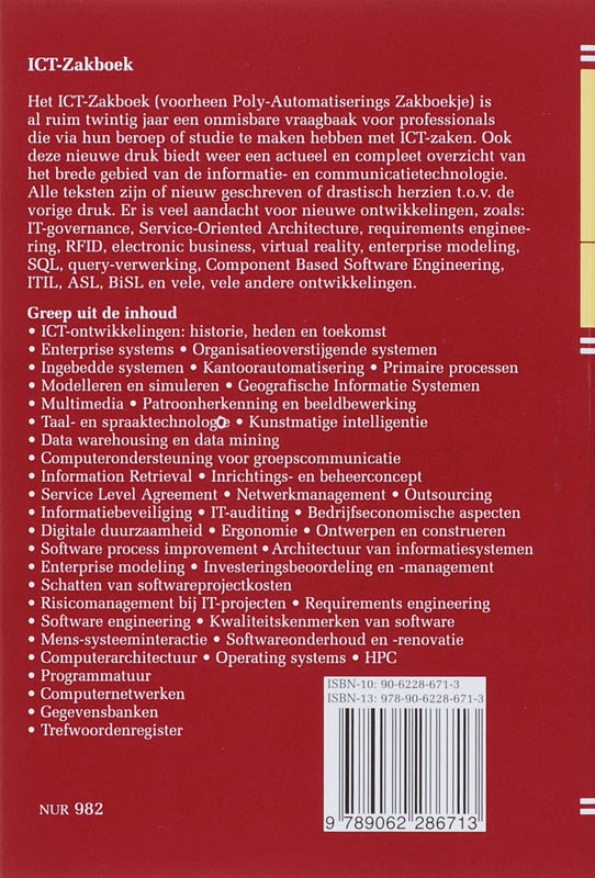 Achterkant van ICT-Zakboek