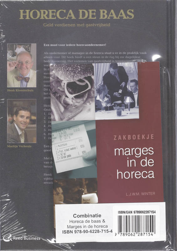 Achterkant van Combinatie Horeca de baas & Marges in de horeca