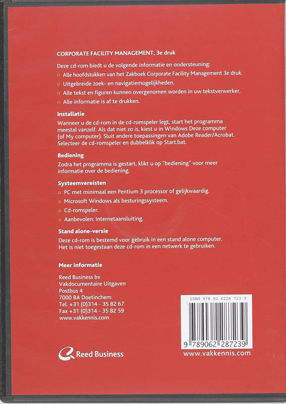 Achterkant van Corporate facility management