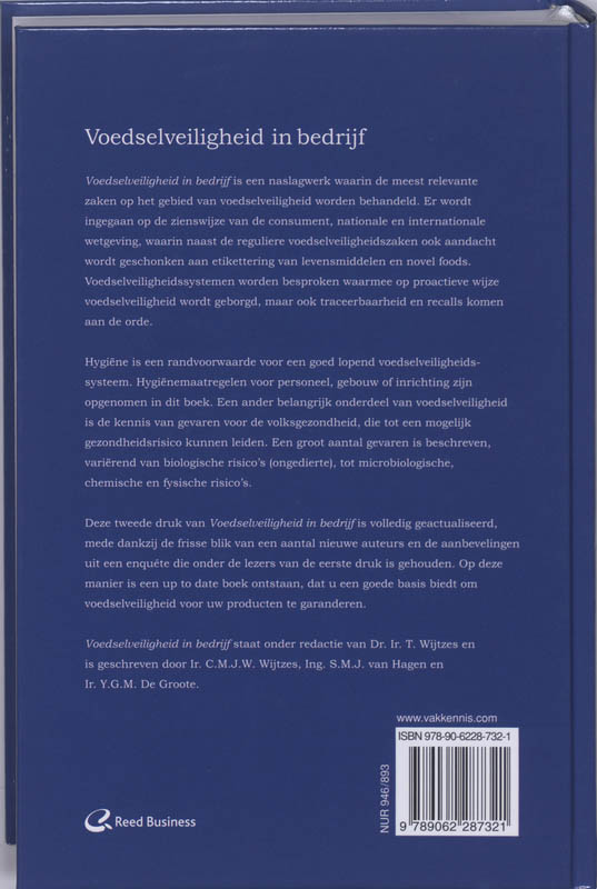 Achterkant van Voedselveiligheid in bedrijf