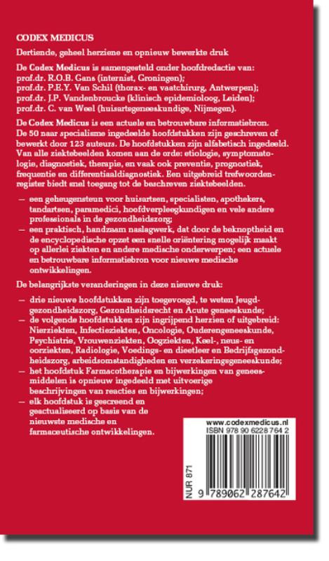 Achterkant van Codex Medicus