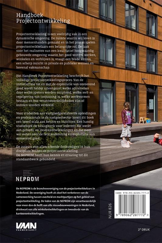 Achterkant van Handboek Projectontwikkeling