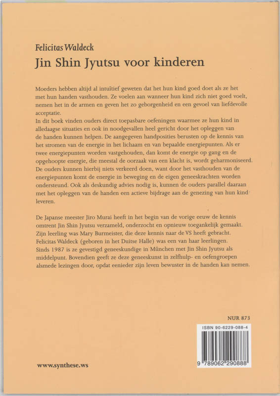Achterkant van Jin Shin Jyutsu voor kinderen