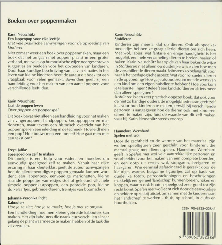 Achterkant van Poppen