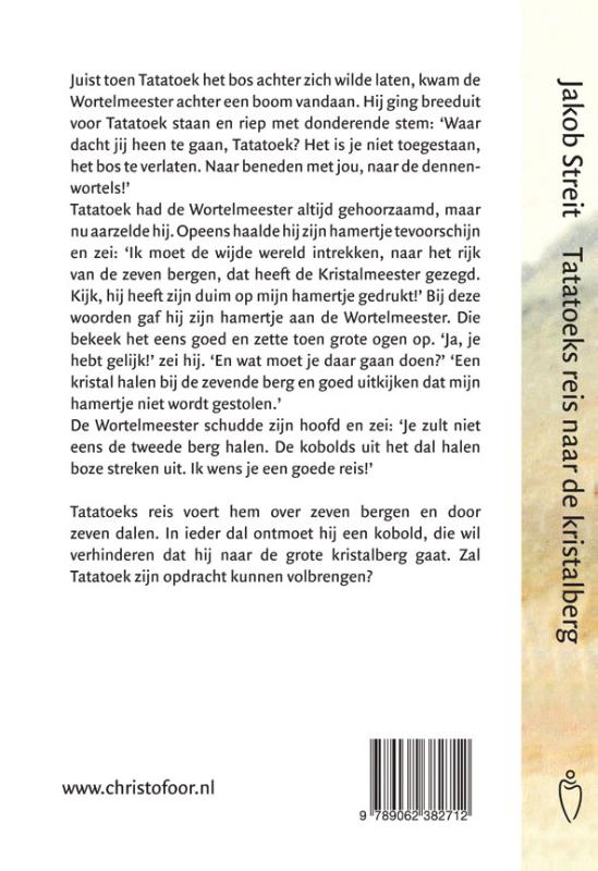 Achterkant van Tatatoeks reis naar de kristalberg