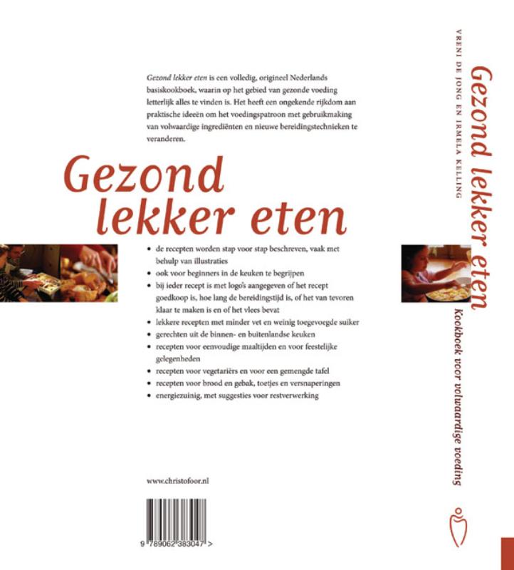 Achterkant van Gezond lekker eten