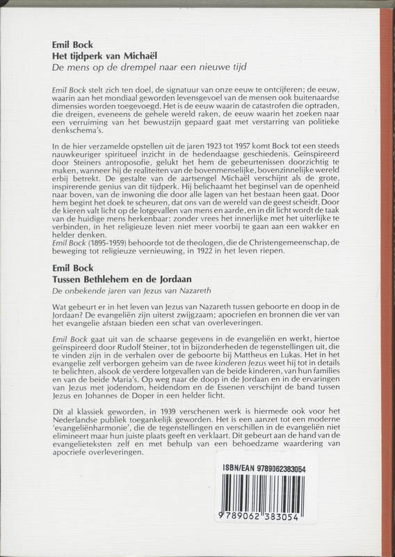 Achterkant van Het tijdperk van Michael
