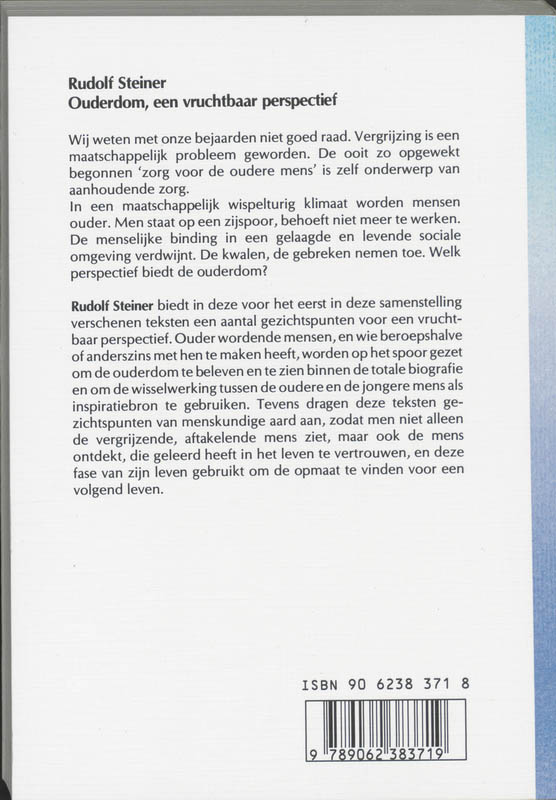 Achterkant van Ouderdom, een vruchtbaar perspectief