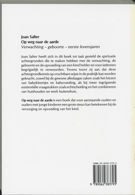 Achterkant van Op weg naar de aarde