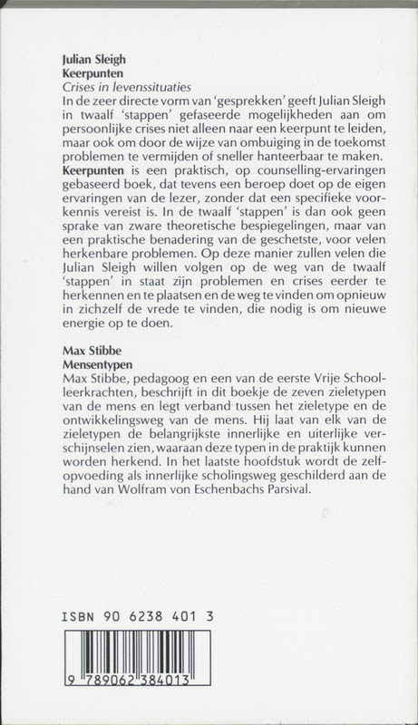 Achterkant van Keerpunten