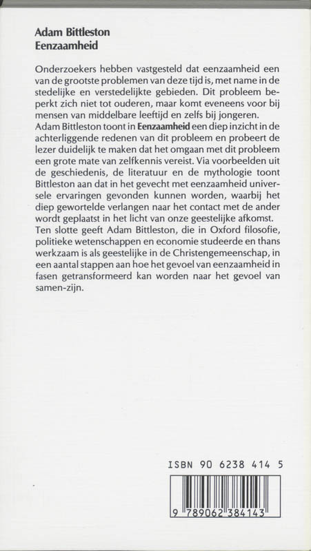 Achterkant van Eenzaamheid