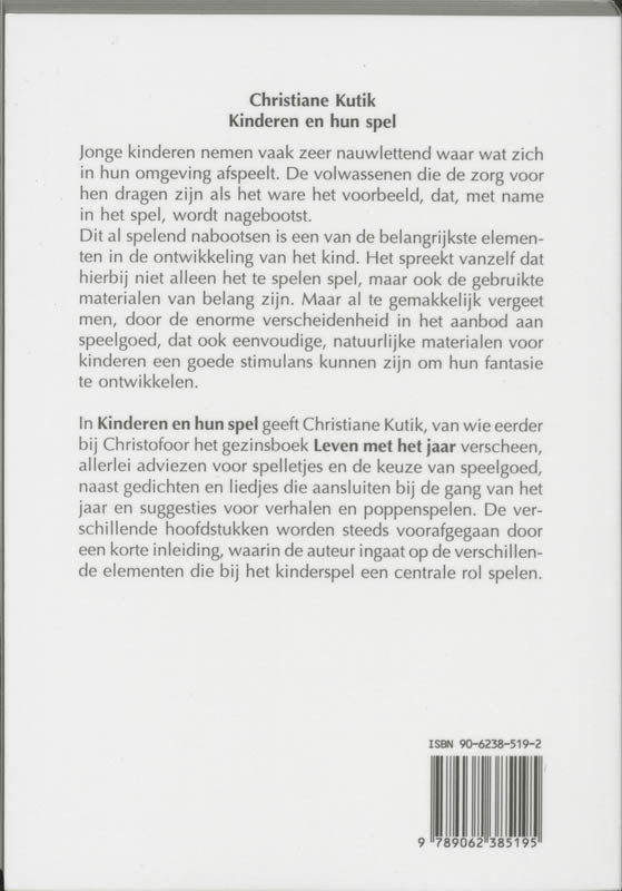 Achterkant van Kinderen en hun spel