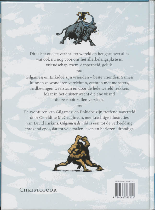Achterkant van Gilgamesj de held