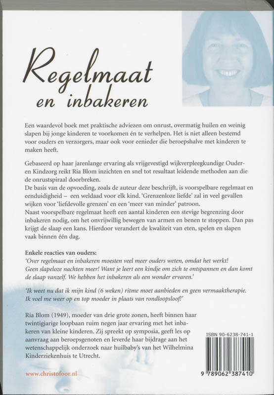 Achterkant van Regelmaat en inbakeren