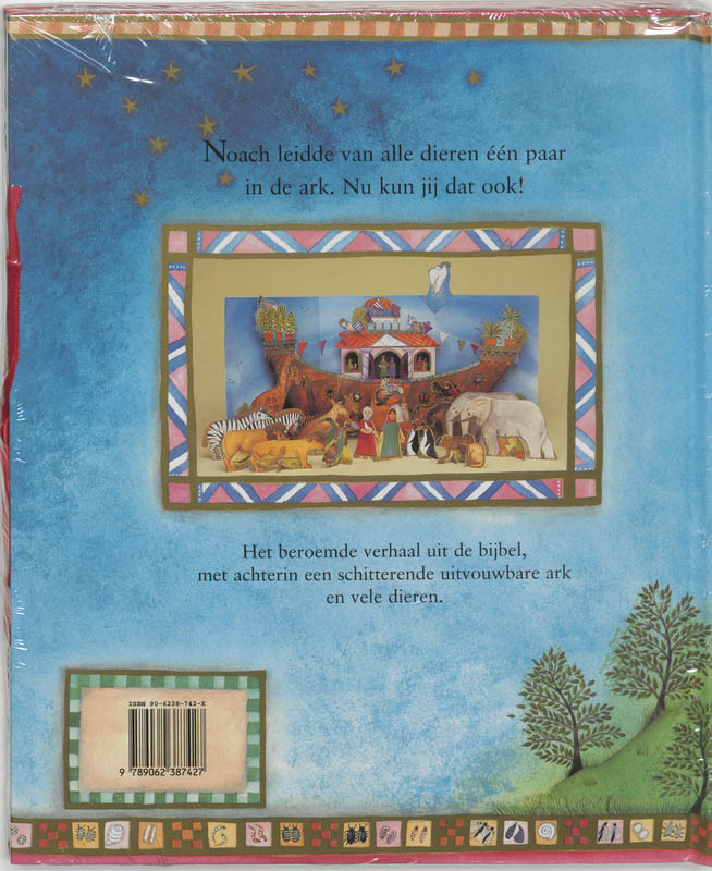 Achterkant van Noach en de ark