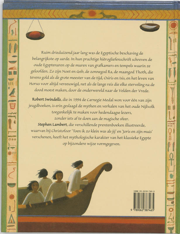Achterkant van Egyptische goden en farao's