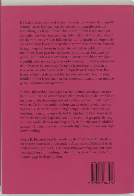 Achterkant van Levensloop en lotsbestemming