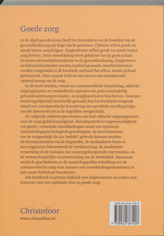 Achterkant van Goede zorg