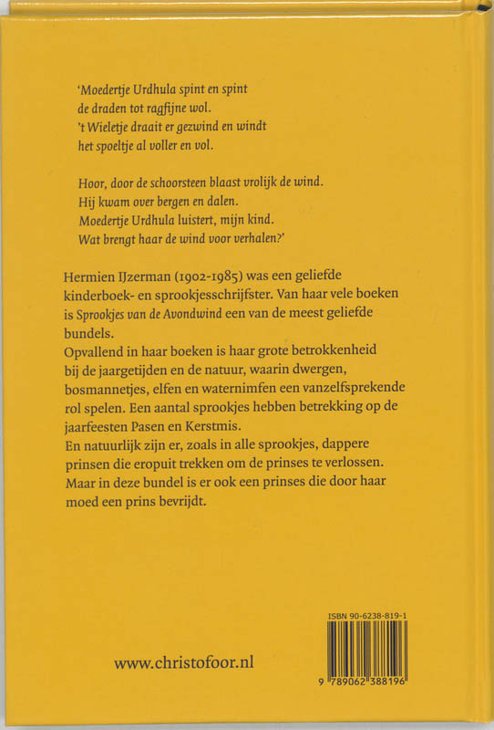 Achterkant van Sprookjes van de avondwind