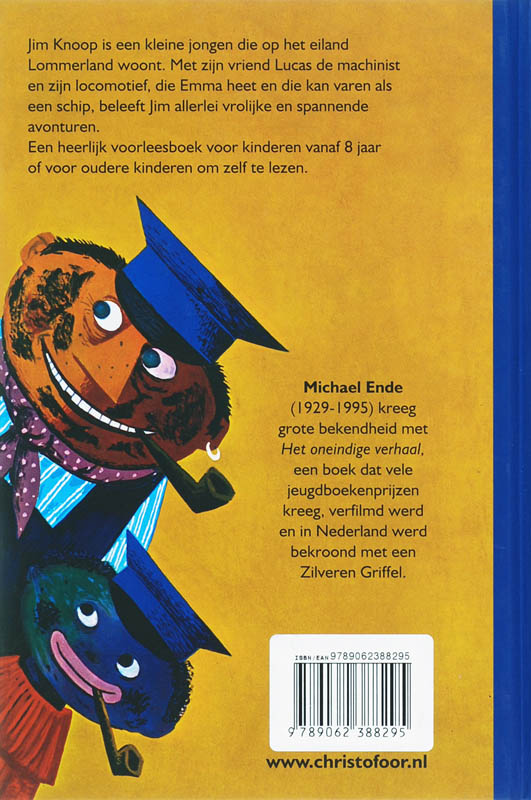 Achterkant van Jim Knoop en Lucas de machinist