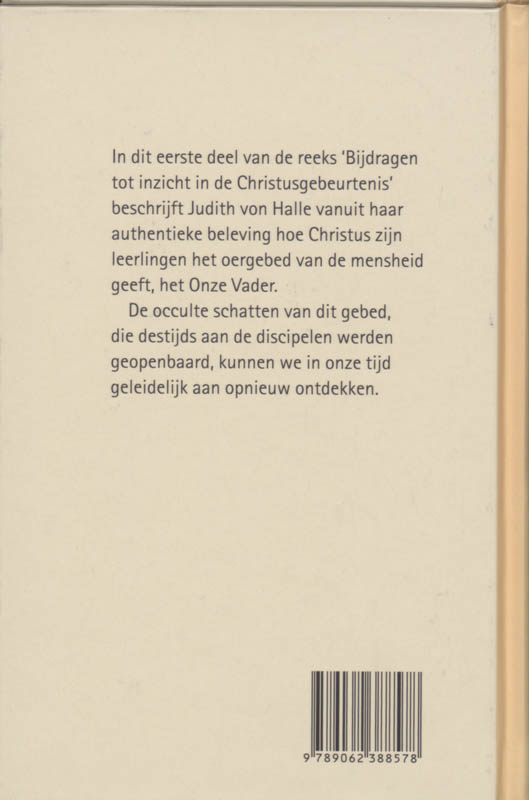 Achterkant van Het Onze Vader