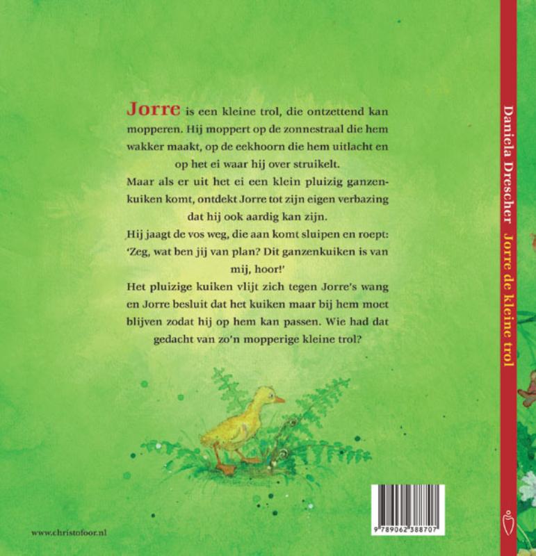 Achterkant van Jorre de kleine trol
