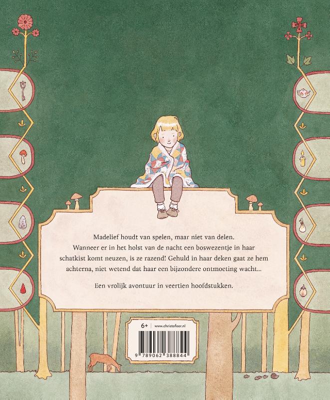 Achterkant van Madelief en het volkje in het bos