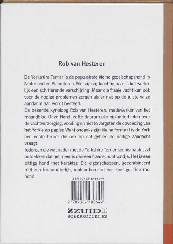 Achterkant van De Yorkshire Terrier