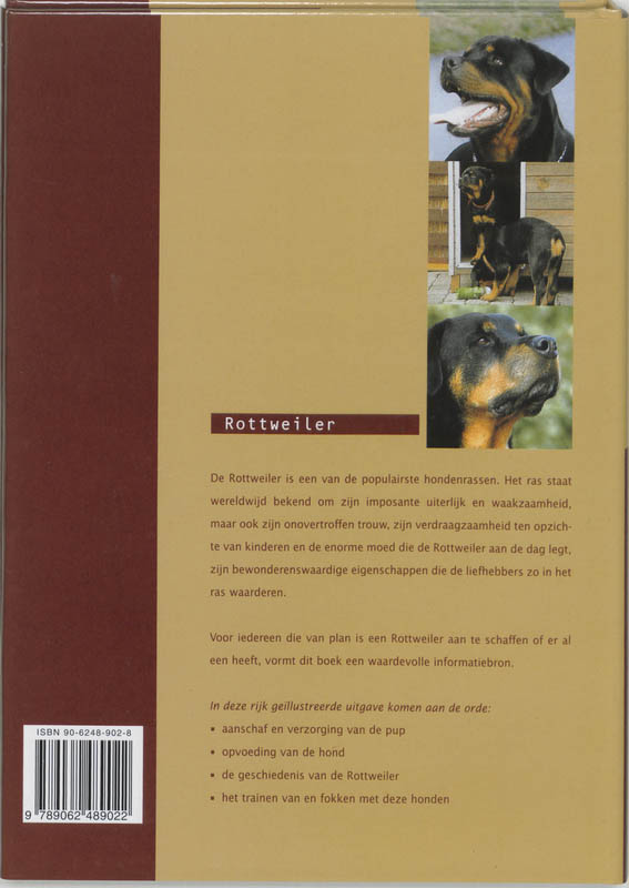 Achterkant van Rottweiler