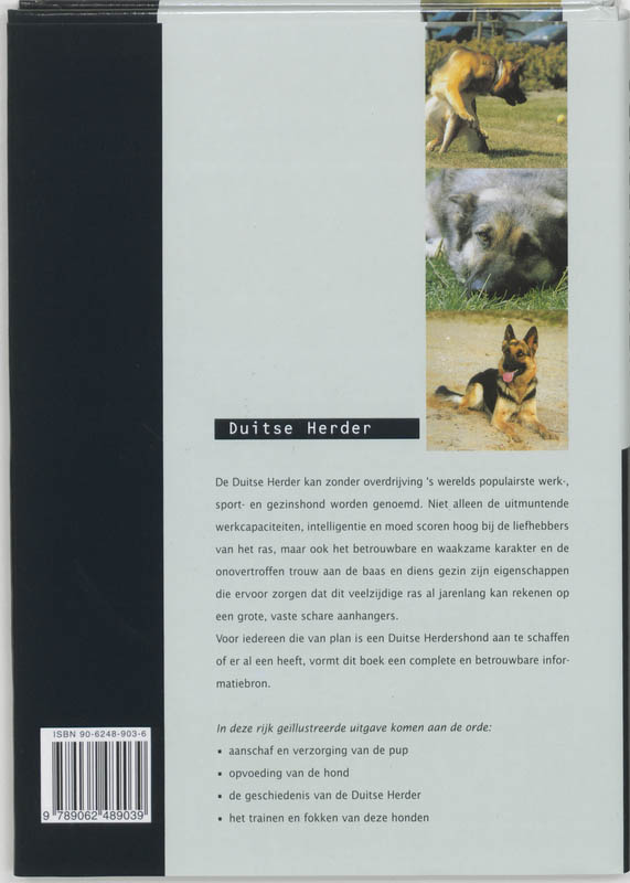 Achterkant van Duitse herder