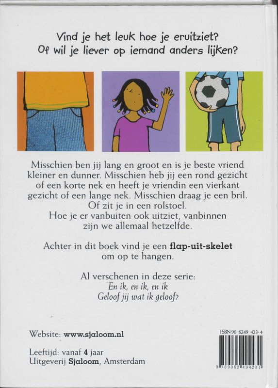 Achterkant van En dun, en dik, en anders