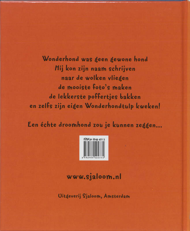 Achterkant van Wonderhond