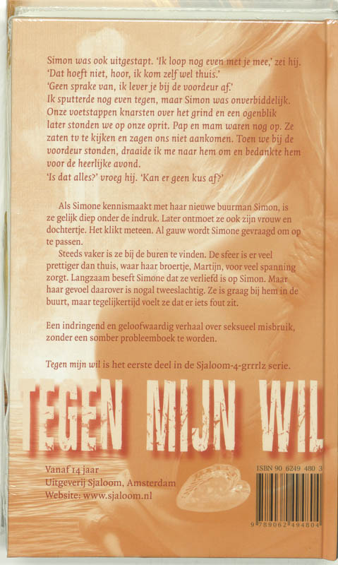 Achterkant van Tegen mijn wil