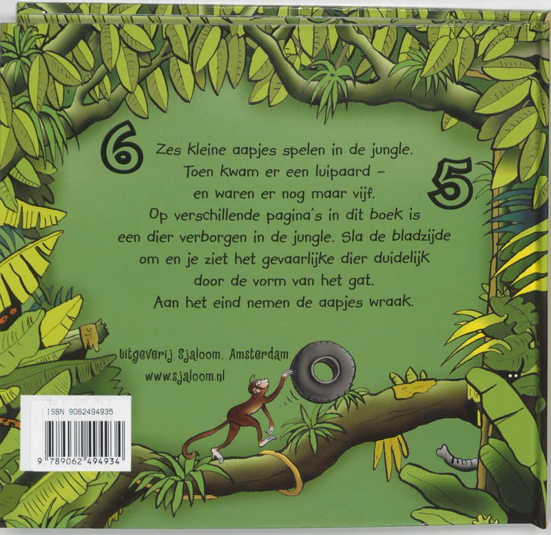Achterkant van Gevaar in de jungle