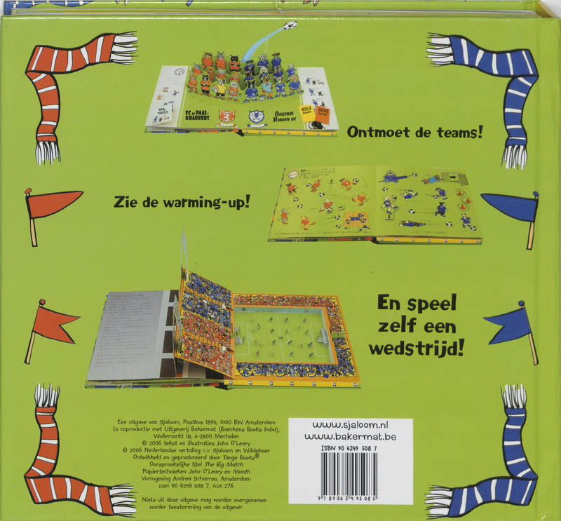 Achterkant van De voetbalwedstrijd van de eeuw
